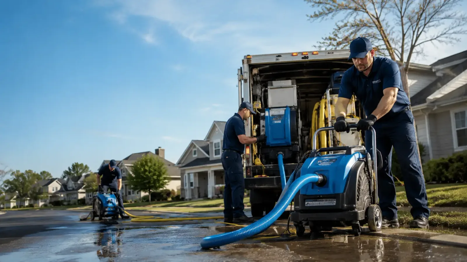 Flood Damage Cleanup in Washington Navy Yard, DC